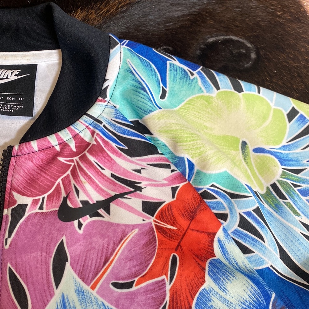 NIKE floral bomber jacket - Picture 2 of 7
